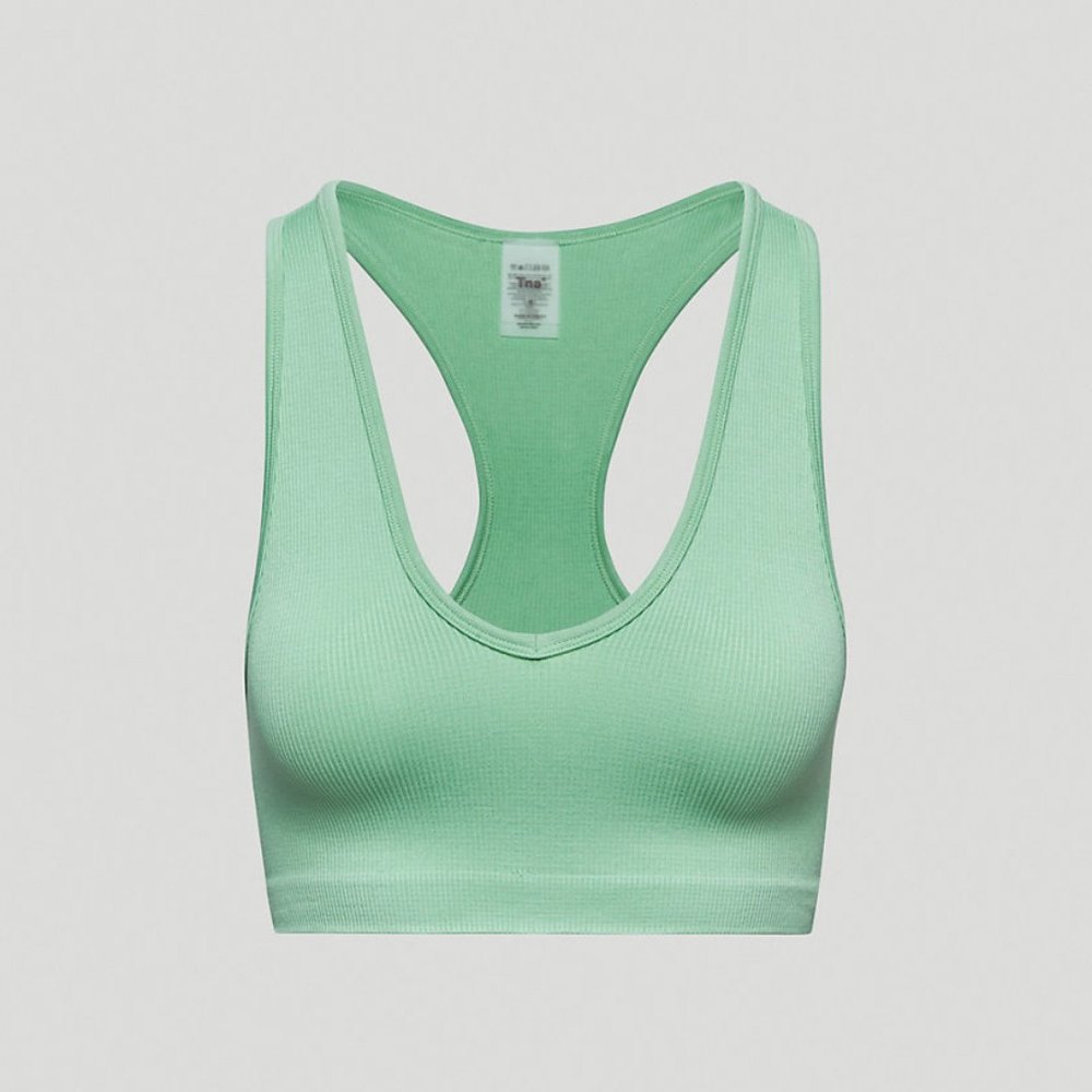 Aritzia TnaBody Tone Bra Top - Light Jade Green - M